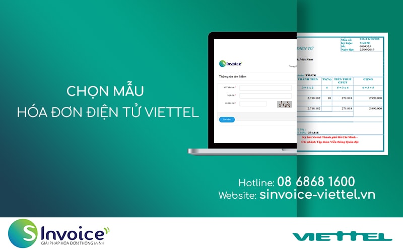 Chọn mẫu hóa đơn điện tử Viettel
